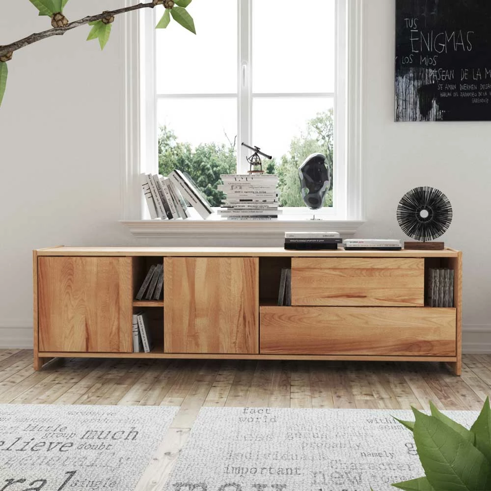 Design Lowboard Salomonia aus Kernbuche Massivholz Design Lowboard Salomonia Aus Kernbuche Massivholz -Lana Sales design lowboard kernbuche massivholz 190 cm salomonia 01