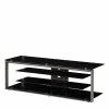 Design Rack Für TV Geräte In Schwarz - Zweet -Lana Sales design rack fuer tv geraete in schwarz glas mit stahl grau zweet f