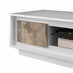 Design TV-Element In Birnbaum Holzoptik & Weiß - Gentur -Lana Sales design tv element in birnbaumfarben weiss mit geraetefach gentur 02