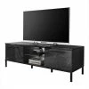 Design TV Kommode In Schwarz Marmor Optik - Cabriza -Lana Sales design tv kommode in schwarz marmor optik hochglaenzend 156x51x50 cabriza f