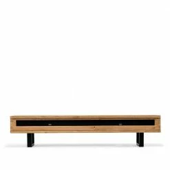 Design TV Lowboard Aus Eiche Gebürstet & Geölt - Ventida -Lana Sales design tv lowboard aus eiche gebuerstet geoelt mit klappe geraetefach ventida 01