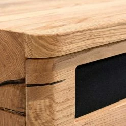 Design TV Lowboard Aus Eiche Gebürstet & Geölt - Ventida -Lana Sales design tv lowboard aus eiche gebuerstet geoelt mit klappe geraetefach ventida 04