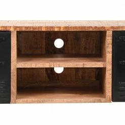 Design TV Lowboard Aus Metall & Mango Holz - Kalescu 11 Design TV Lowboard Aus Metall & Mango Holz - Kalescu -Lana Sales design tv lowboard aus metall mango holz in schwarz natur kalescu 03