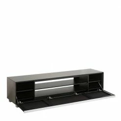 Design TV Lowboard In Silber & Schwarz - Araulon 11 Design TV Lowboard In Silber & Schwarz - Araulon -Lana Sales design tv lowboard in silber schwarz aus glas akustikstoff araulon 03