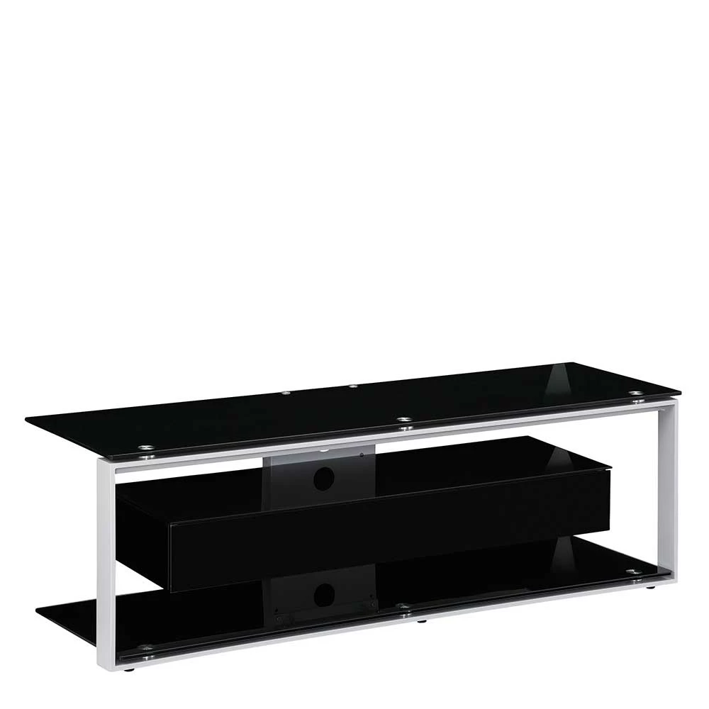 Design TV Rack In Schwarz & Grau - Lana 4 Design TV Rack In Schwarz & Grau - Lana – Bild 2