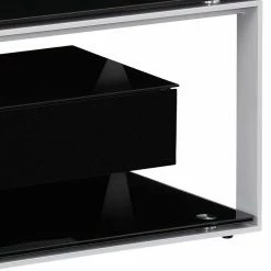Design TV Rack In Schwarz & Grau - Lana 12 Design TV Rack In Schwarz & Grau - Lana -Lana Sales design tv rack in schwarz grau aus sicherheitsglas stahl lana 04