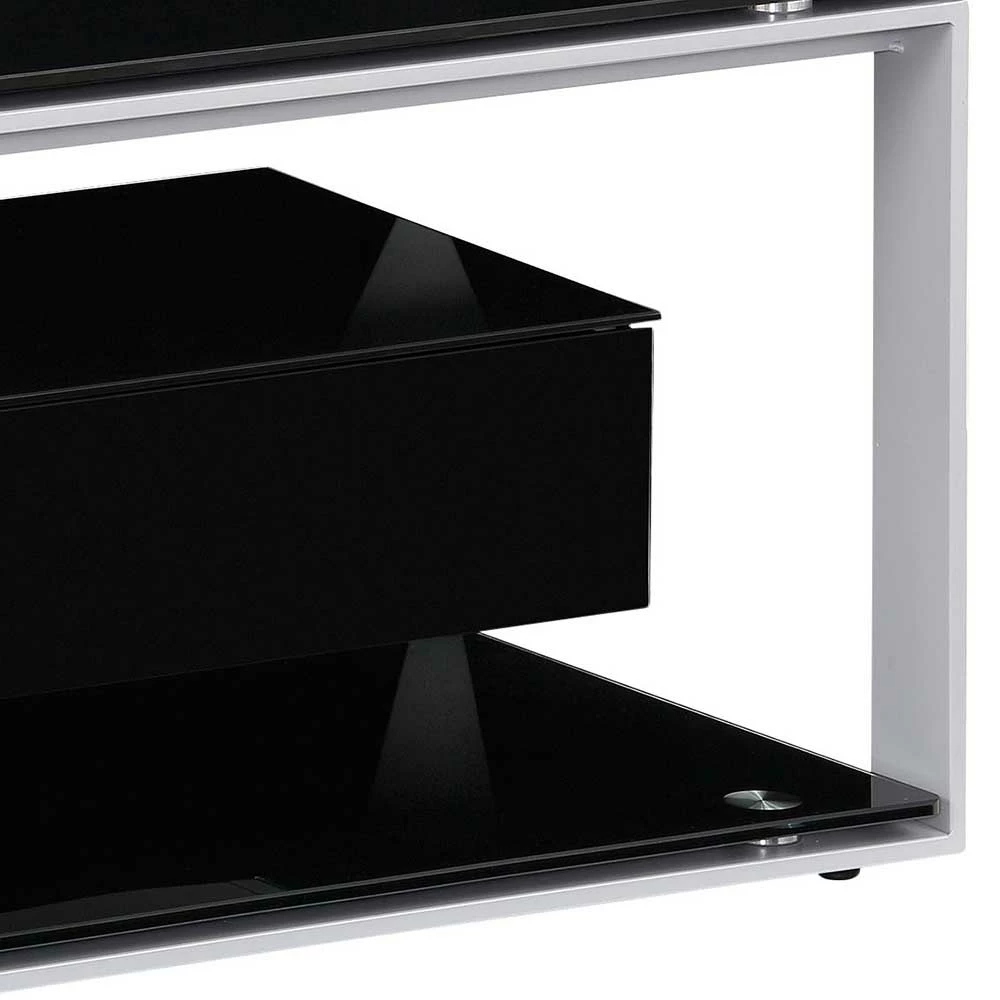 Design TV Rack In Schwarz & Grau - Lana 7 Design TV Rack In Schwarz & Grau - Lana – Bild 5