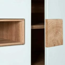 Design TV Schrank In Weiß & Eiche Bianco - Julecas 11 Design TV Schrank In Weiß & Eiche Bianco - Julecas -Lana Sales design tv schrank in weiss eiche bianco 3 tueren geraetefach julecas 03