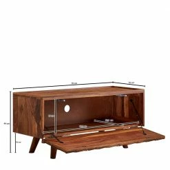Designer TV Board Aus Sheesham Massivholz - Crabira 13 Designer TV Board Aus Sheesham Massivholz - Crabira -Lana Sales designer tv board aus sheesham massivholz mit klappe crabira 05