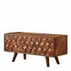 Designer TV Board Aus Sheesham Massivholz - Crabira -Lana Sales designer tv board aus sheesham massivholz mit klappe crabira f
