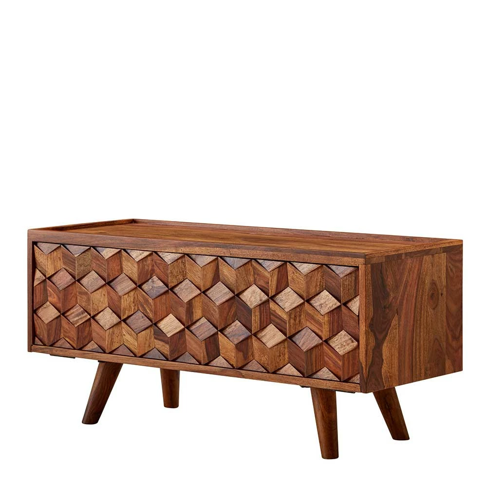 Designer TV Board Aus Sheesham Massivholz - Crabira 3 Designer TV Board Aus Sheesham Massivholz - Crabira
