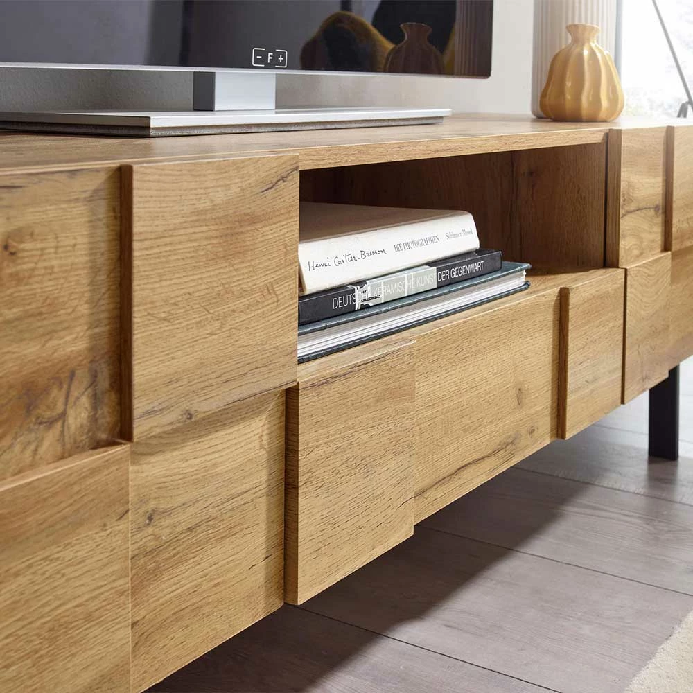 Designer TV Unterschrank In Eiche Optik - Tiorondo 6 Designer TV Unterschrank In Eiche Optik - Tiorondo – Bild 4