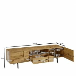 Designer TV Unterschrank In Eiche Optik - Tiorondo 13 Designer TV Unterschrank In Eiche Optik - Tiorondo -Lana Sales designer tv unterschrank in eiche optik 2 tuerig fach schublade tiorondo 05