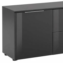 Dunkelgraues TV Board Glasbeschichtet - Noliesda -Lana Sales dunkelgraues tv board glasbeschichtet made in germany noliesda 03