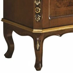 Edles TV Board In Nussbaum & Gold - Acsandrio -Lana Sales edles tv board in nussbaum gold klassisches italienisches design acsandrio 02