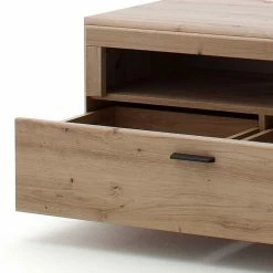 Elegante TV Bank In Eiche & Grau - Larinca -Lana Sales elegante tv bank in eiche grau aus mdf 159x50x51cm larinca 05