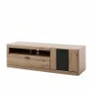 Elegante TV Bank In Eiche & Grau - Larinca -Lana Sales elegante tv bank in eiche grau aus mdf 159x50x51cm larinca f
