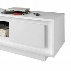 Eleganter TV Schrank In Weiß - Harmons -Lana Sales eleganter tv schrank in weiss mit zwei tueren 156cm breite harmons 04