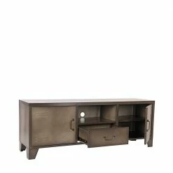 Factory Style TV Board Im Spind Design - Pature -Lana Sales factory style tv board im spind design aus metall in grau pature 02