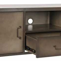 Factory Style TV Board Im Spind Design - Pature -Lana Sales factory style tv board im spind design aus metall in grau pature 05