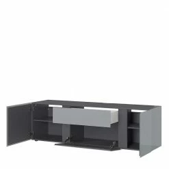 Fernseher Lowboard In Silber & Dunkelgrau - Lorenzo 10 Fernseher Lowboard In Silber & Dunkelgrau - Lorenzo -Lana Sales fernseher lowboard in silber dunkelgrau mit 180 cm breite lorenzo 02