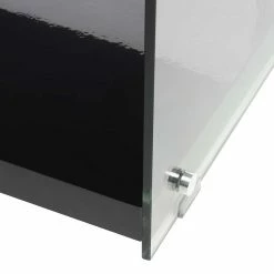 Fernseher Tisch In Schwarz MDF - Sulara -Lana Sales fernseher tisch in schwarz mdf und transparent glas sulara 05