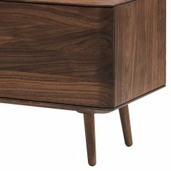 Fernseher Unterschrank Aus Nussbaum Massiv - Rivossa -Lana Sales fernseher unterschrank aus nussbaum massiv in modernem mid century design rivossa 05