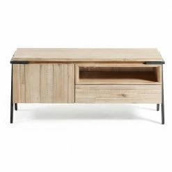 Fernsehkommode Delamoto Aus Massivholz Akazie Gebleicht -Lana Sales fernsehkommode massivholz akazie gebleicht stahl gestell 125cm breit delamoto 02