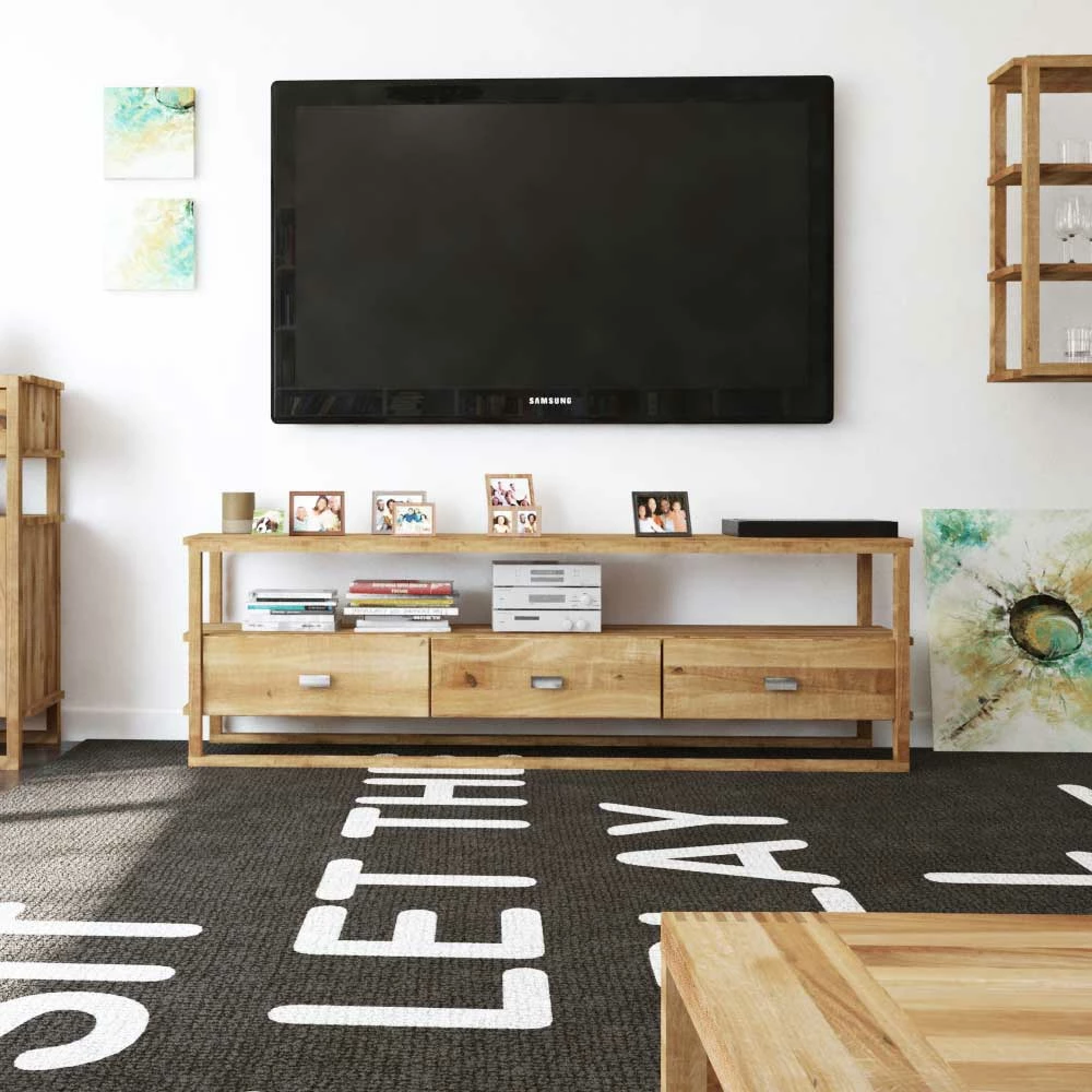 Fernsehmöbel Anuala Aus Wildeiche Massivholz 4 Fernsehmöbel Anuala Aus Wildeiche Massivholz – Bild 2