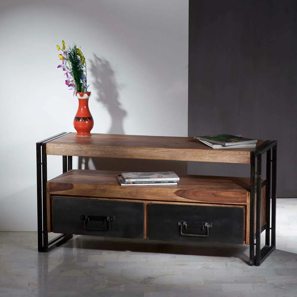 Fernsehtisch Mendoza Aus Akazie Massivholz 4 Fernsehtisch Mendoza Aus Akazie Massivholz – Bild 2