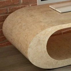 Fernsehtisch Jon Aus Stein -Lana Sales fernsehtisch stein oval jon 02