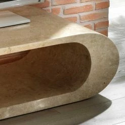 Fernsehtisch Jon Aus Stein -Lana Sales fernsehtisch stein oval jon 03