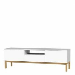 Fernsehtisch Dadoncas In Weiß Eiche