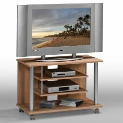 Fernsehwagen Thila In Eiche -Lana Sales fernsehwagen eiche mit rollen thila