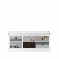 Flurkommode Lasito Mit Sitzfläche -Lana Sales flurkommode sitzflaeche weiss grau lasito 01