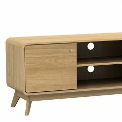 Gerundetes Lowboard In Eiche Optik - Alcuam -Lana Sales gerundetes lowboard in eiche optik fuer fernseher alcuam 04