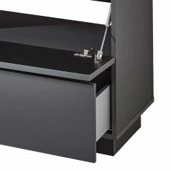Graues TV Lowboard Mit Klappe & Schublade - Nivita -Lana Sales graues tv lowboard mit klappe schublade fuer stand und wandmontage nivita 04