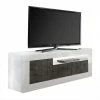 Günstiges Design TV Board 138x56x43 Cm - Voskala -Lana Sales guenstiges design tv board 138x56x43 cm in weiss hochglanz grau voskala f