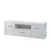 Hochglanz TV Lowboard In Weiß Yulis 2-türig & Schublade -Lana Sales hochglanz tv lowboard in weiss 2 tuerig schublade geraetefach yulis f