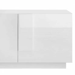 Hochglanz TV Unterschrank 3-türig - Kerym -Lana Sales hochglanz tv unterschrank 3 tuerig in weiss mit sockelgestell kerym 03