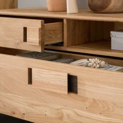 Hochwertiges TV Lowboard Massiv - Xeddos -Lana Sales hochwertiges tv lowboard massiv aus eiche wildeiche 155x50x42 xeddos 04