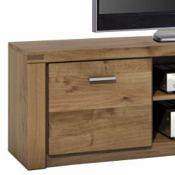 Holz Fernseher Unterschrank Aus Wildeiche - Maila -Lana Sales holz fernseher unterschrank aus wildeiche mit zwei tueren zwei faechern maila 02