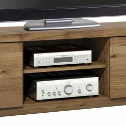 Holz Fernseher Unterschrank Aus Wildeiche - Maila -Lana Sales holz fernseher unterschrank aus wildeiche mit zwei tueren zwei faechern maila 03