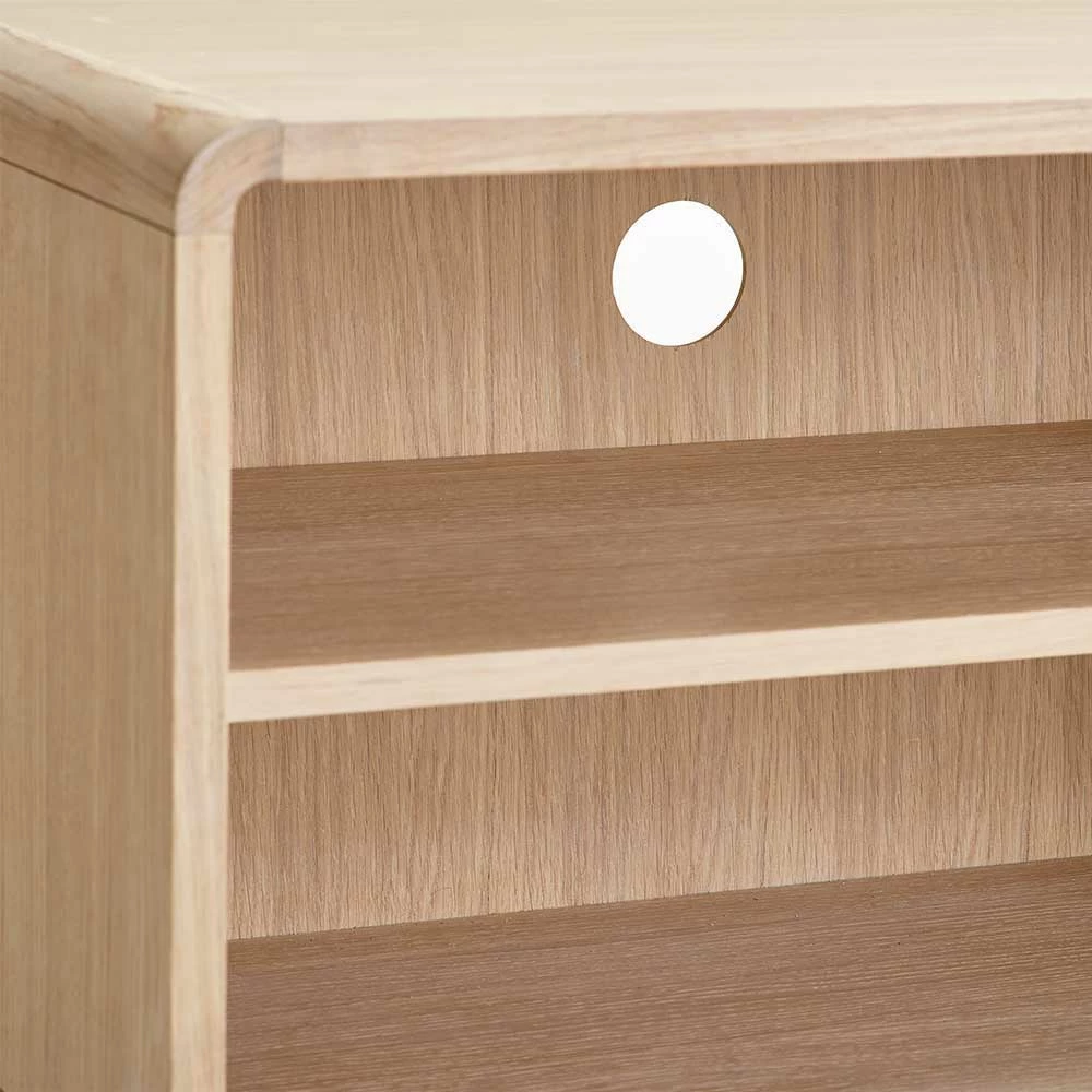 Holz Retro TV Bank Mit Schiebetüren - Kartezi 5 Holz Retro TV Bank Mit Schiebetüren - Kartezi – Bild 3