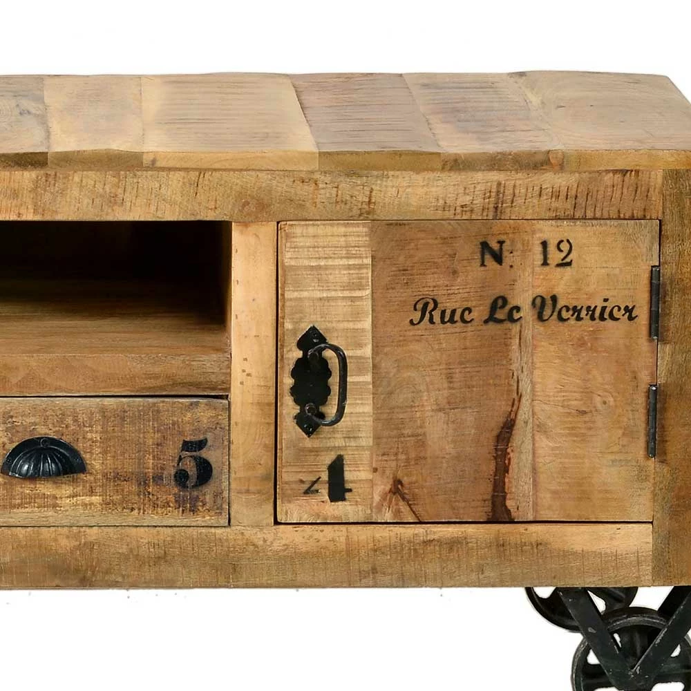 Industrial Design Lowboard Für TV 200 Cm Breit - Indri 7 Industrial Design Lowboard Für TV 200 Cm Breit - Indri – Bild 5