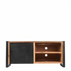 Industrial TV Board Aus Holz & Metall - Kalescu -Lana Sales industrial tv board aus holz metall in natur mango schwarz kalescu 02