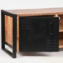 Industrial TV Board Aus Holz & Metall - Kalescu -Lana Sales industrial tv board aus holz metall in natur mango schwarz kalescu 05
