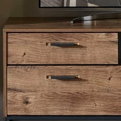 Industrial Unterschrank Für TV-Gerät 156x62x48 - Xindus 11 Industrial Unterschrank Für TV-Gerät 156x62x48 - Xindus -Lana Sales industrial unterschrank fuer tv geraet 156x62x48 in holzdekor mit metall xindus 03