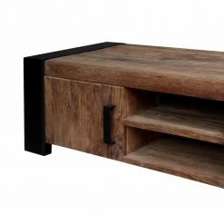 Industry TV Board Bleska Mit Stauraum -Lana Sales industry tv board stauraum massives holz und metall bleska 03