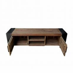 Industry TV Board Bleska Mit Stauraum -Lana Sales industry tv board stauraum massives holz und metall bleska 04